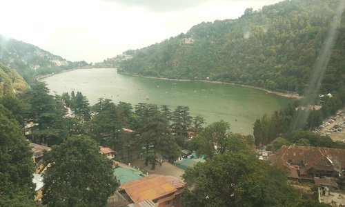 Mango shape naini lake from top of the hill