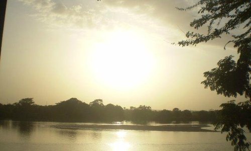 Põr do sol no parque!