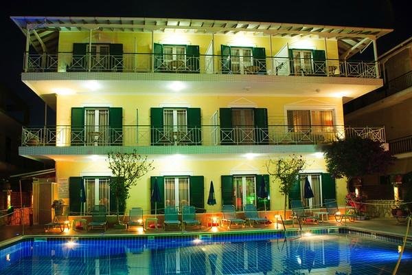 Hotel and pool area