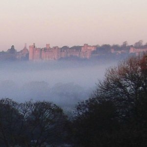 Misty Arundel Morning from Castle View