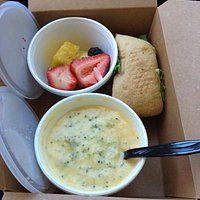 Awesome boxed lunch to-go!