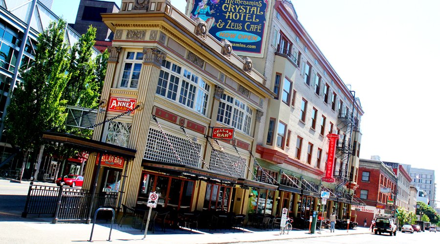 The Crystal Hotel; nestled between W Burnside & Stark
