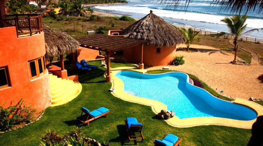 View from the master bedroom of our Villa 