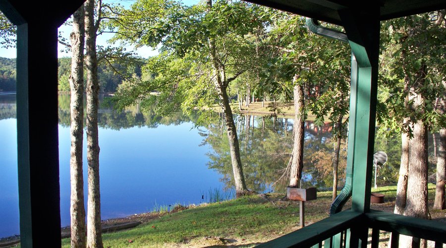 View of lake from cabin