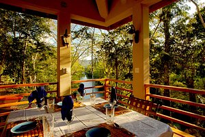 Mystic River Resort in Cristo Rey, image may contain: Resort, Hotel, Porch, Villa