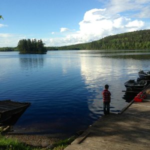 This is from near the dining room looking towards Lost Lake