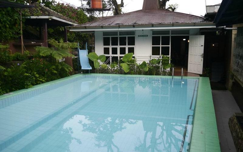 Pool in front of suite room