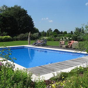 zwembad en tuin