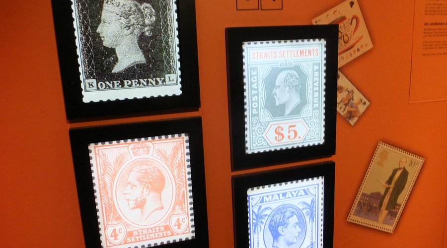 Stamps on display