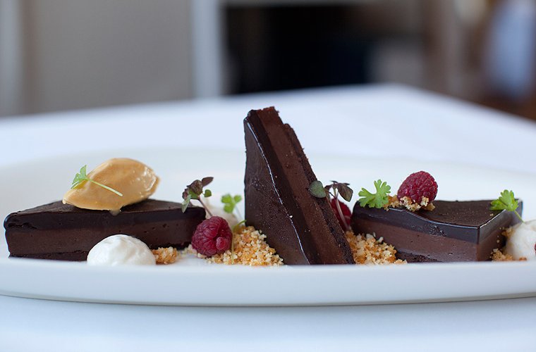 Triple Choc tart