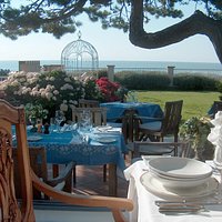 Terrasse avec vue sur mer