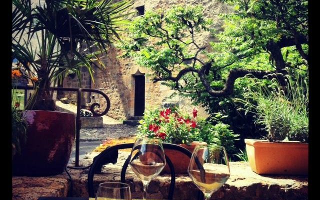 sur la terrasse