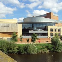 Theatre Severn from the Welsh Bridge adjacent