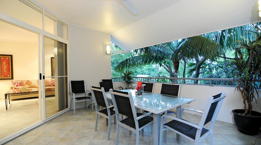 Large private balcony