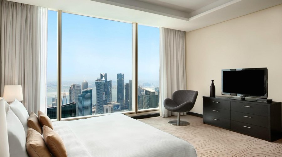 The master bedroom of a Two Bedroom Suite