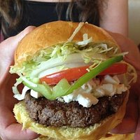 My big fat Greek burger.
