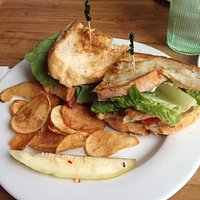 Crab sandwich; eh-ish & salty in a bad way.