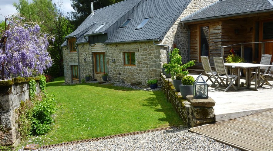 Bedrooms in a renovated barn