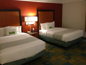 Dorm-room style amenities with a microwave built in spotlight - Picture of  La Quinta Inn & Suites by Wyndham Charlotte Airport North - Tripadvisor