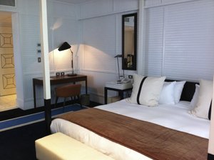 Hotel Pulitzer Buenos Aires in Buenos Aires, image may contain: Lamp, Bed, Furniture, Home Decor