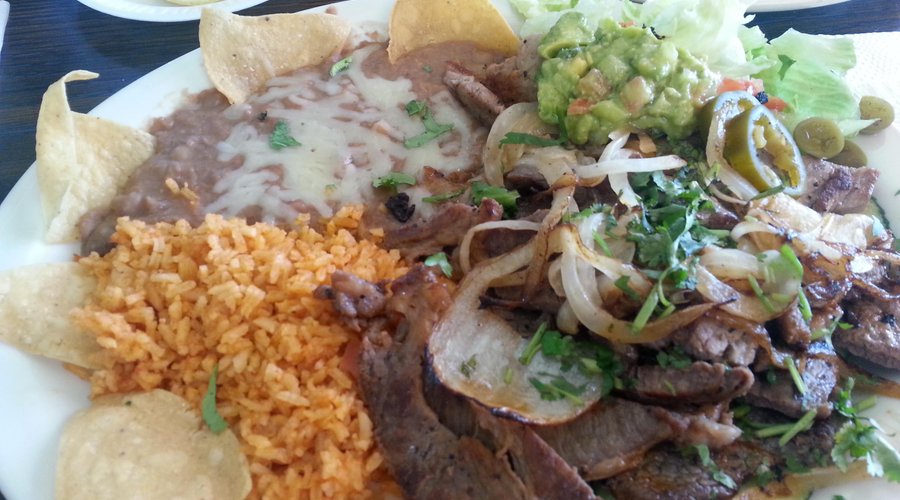 carne asada plate