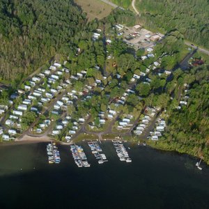 Aerial shot from above our resort