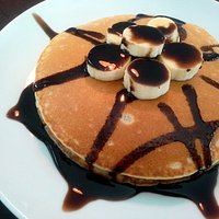 banana choco pancakes