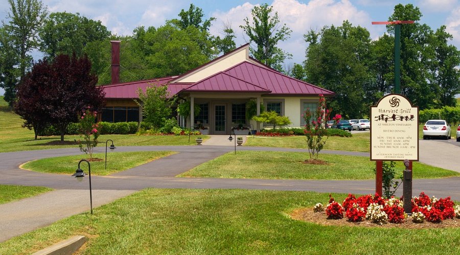 A closer up view of the Restaurant