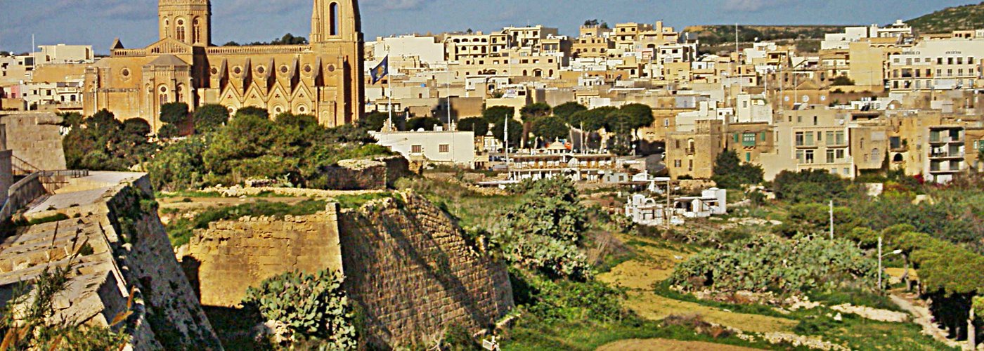 Beautiful panorama of Ghajnsielem Gozo