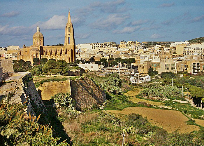 Beautiful panorama of Ghajnsielem Gozo