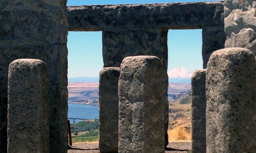 Mt Hood and Columbia River in the background