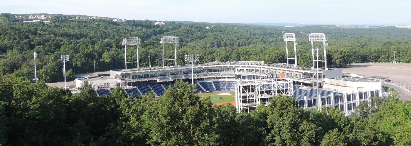 View of Ballpark from across the street from the hotel