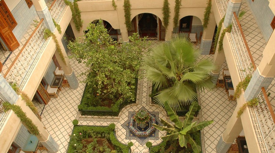 Courtyard as seen from the terrace
