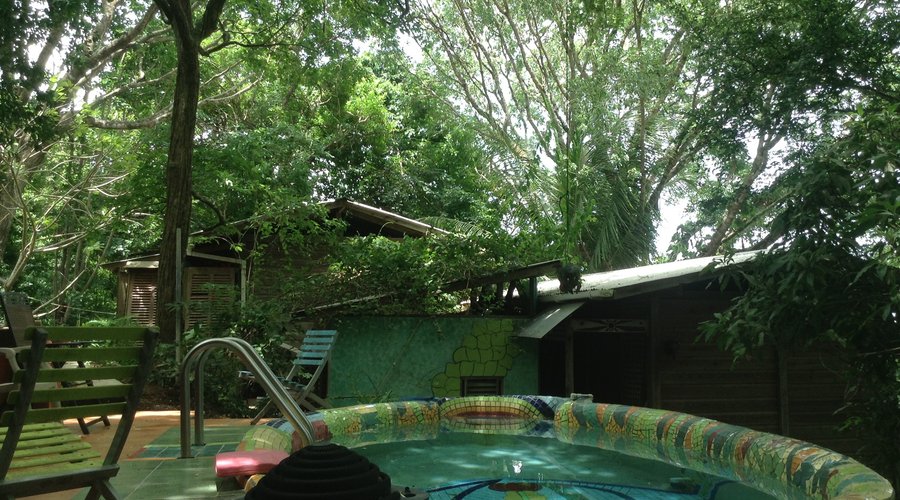 Pool and bedrooms