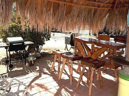 A little bar under the shady palapa to make your own happy hour
