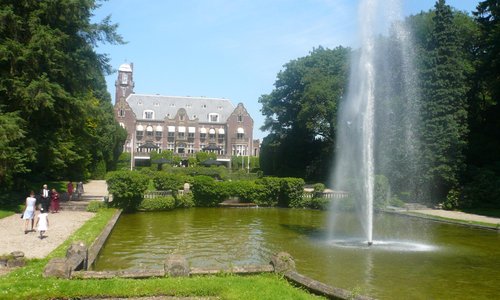 View from the gardens towards the castle