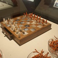 Schackspel av korall