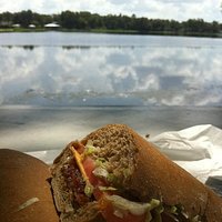 food by the lake