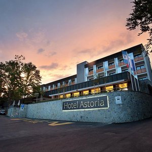 Hotel Astoria Bled in Bled, image may contain: Hotel, City, Resort, Condo