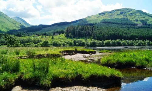 view from Loch Dochart