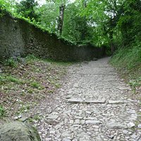 The path up to Vezio from Varenna.