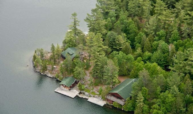 Ojibway aerial view of dock