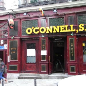 Entrance to Alaska next to an Irish pub
