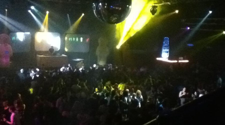 Full swing as the nightclub fills