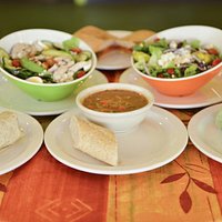 Soups salads and wraps at Bagel Du Jour