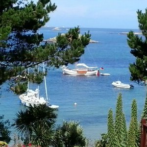 View from half way down the hill to the harbour.