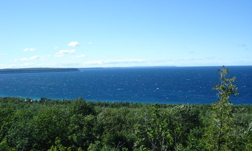 veiw over the caves