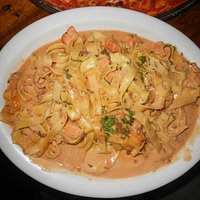 The salmon pasta was awesome!