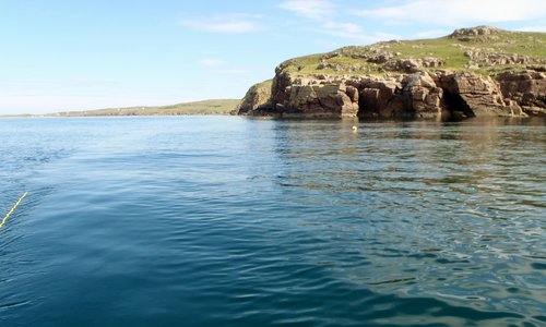 Island just off campsite