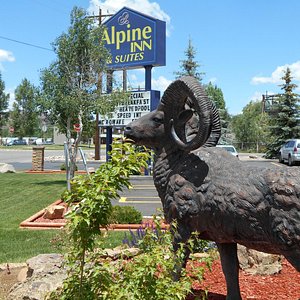 The Alpine Inn in Gunnison, image may contain: Chair, Furniture, Lamp, Bed